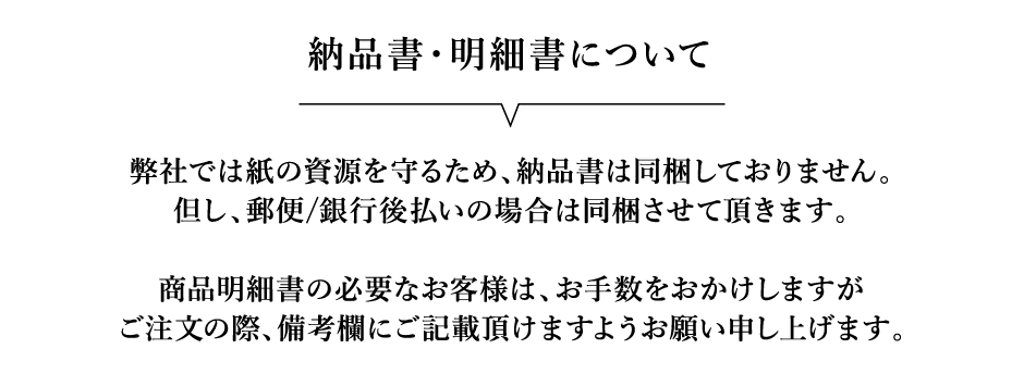 納品書に関して